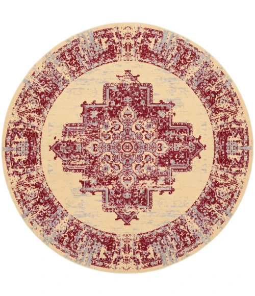 Nourison Grafix Area Rug GRF14-Cream/Red