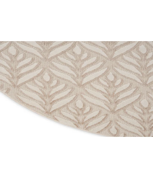 Nourison Aloha Ivory Grey ALH35 7’10” Round Rug