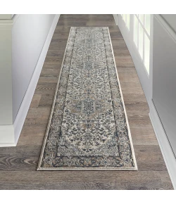 Nourison Home Quarry QUA05 Ivory Grey 2 ft. 2 in. X 12 ft. Area Rug