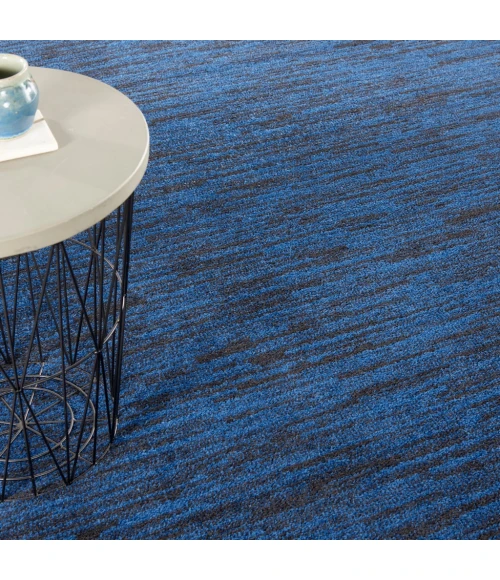 Nourison Essentials Midnight Blue Area Rug NRE01-Midnight Blue