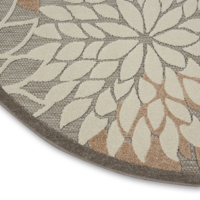 Nourison Aloha Round Area Rug ALH05-Natural