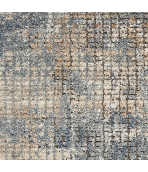 Nourison Quarry Blue Beige QUA02 5 ft. X 7 ft. Rect. Rug
