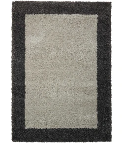 Nourison Home Amore AMOR5 Silver/Charcoal 5 ft. 3 in. X 7 ft. 5 in. Area Rug