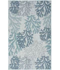 Nourison Garden Oasis Blue GOA05 5 ft. X 7 ft. Rectangle Rug