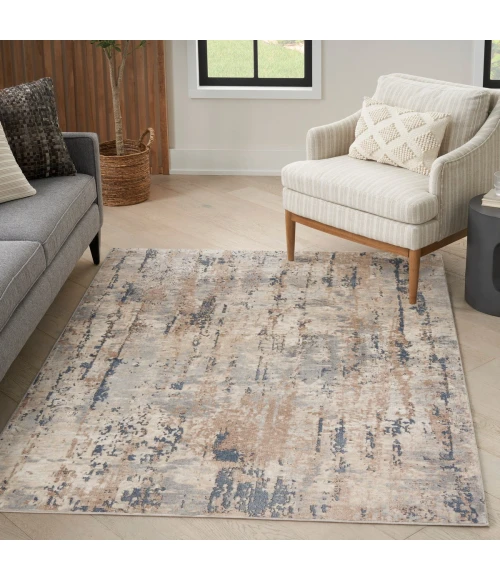 Nourison Quarry Beige Grey QUA01 5 ft. X 7 ft. Rect. Rug