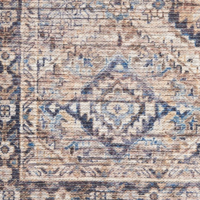 Nicole Curtis Machine Washable Series 1 Area Rug SR103 Ivory/Latte 2' x 4'