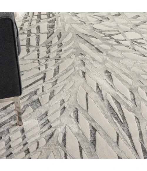 Nourison Rustic Textures Area Rug RUS17-Ivory/Grey