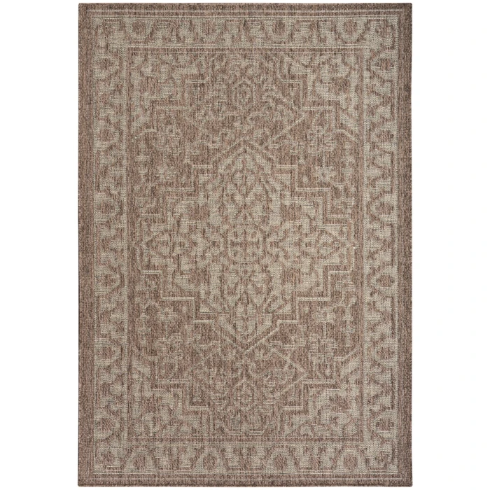 Nourison Tulum Brown TLM05 6 ft. X 9 ft. Rect. Rug