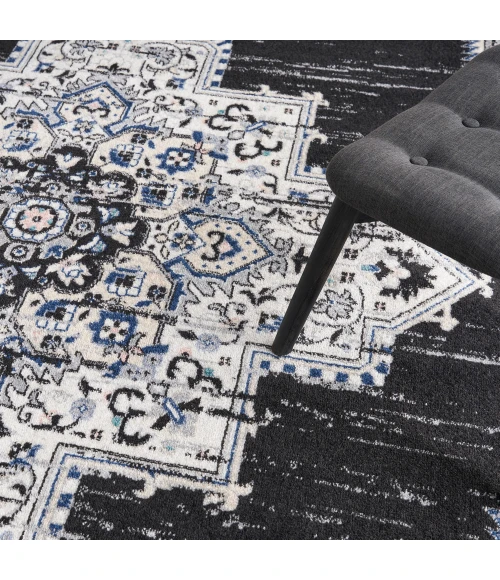 Nourison Passion Area Rug PSN03 Black Ivory
