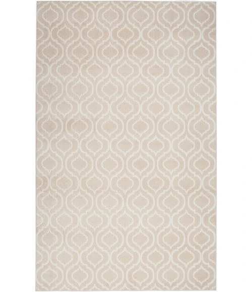 Nourison Jubilant Beige JUB19 7 ft. 10 in. X 9 ft. 10 in. Rectangle Rug