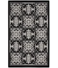 Nourison Aloha Black White ALH34 2 ft. 8 in. X 4 ft. Rectangle Rug