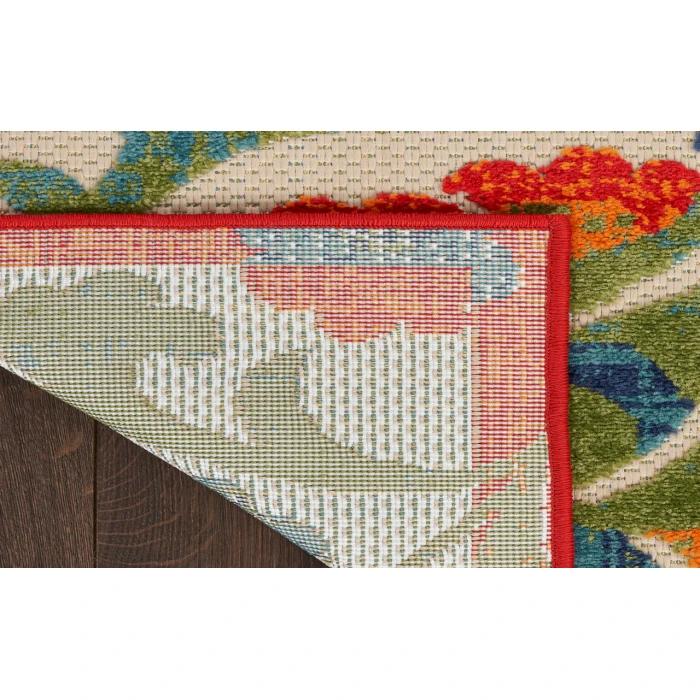 Nourison Aloha Red Multicolor ALH17 3 ft. 6 in. X 5 ft. 6 in. Rectangle Rug