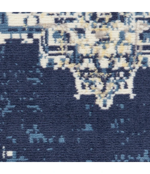 Nourison Grafix Runner Area Rug GRF14-Navy Blue