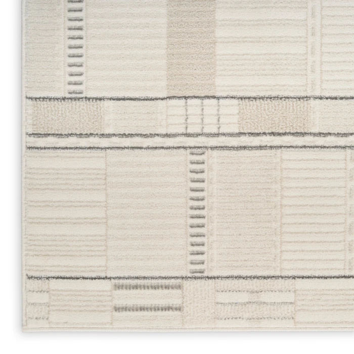 Nourison Home Nordic Ivory Grey NRC04 2 ft. X 6 ft. Rectangle Rug