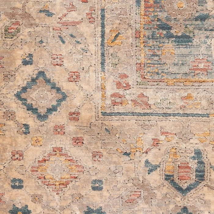 Nourison Luxurious Ivory Blue LRS03 9 ft. X 12 ft. Rect. Rug