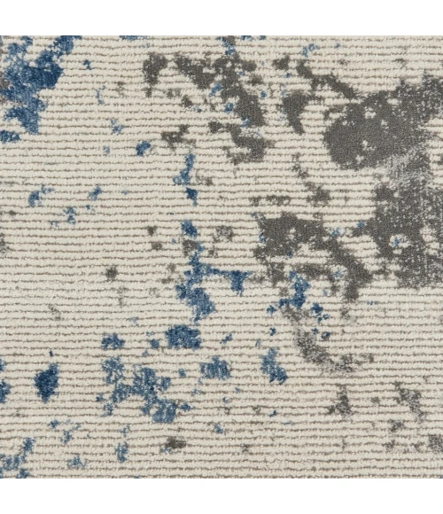 Nourison Rustic Textures Runner Area Rug RUS08-Grey/Blue