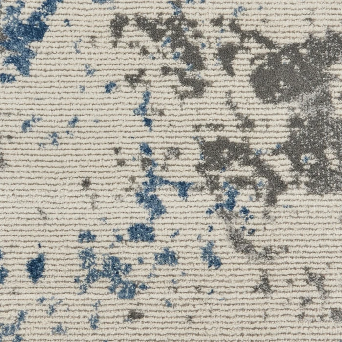 Nourison Rustic Textures Runner Area Rug RUS08-Grey/Blue