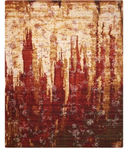 Nourison Home Rhapsody RH006 Gold Garnet 9 ft. 9 in. X 13 ft. Area Rug