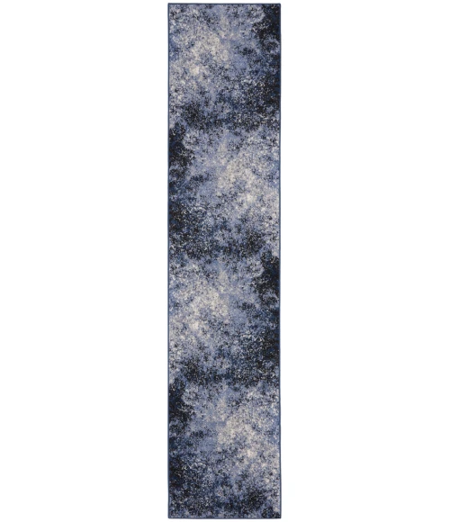 Nourison Passion Area Rug PSN10 Light Blue Black