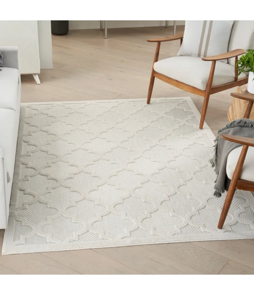 Nourison Easy Care Area Rug NES01 Ivory/White