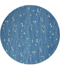 Nourison Grafix Round Area Rug GRF15-Light Blue