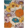 Nourison Home Allur ALR06 Ivory Multicolor 5 ft. 3 in. X 7 ft. 3 in. Area Rug