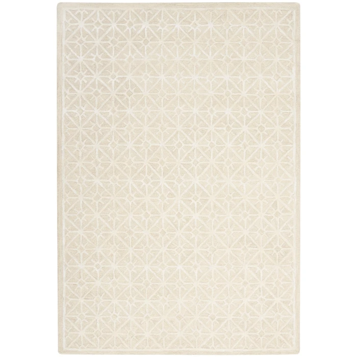 Nicole Curtis Machine Washable Series 2 Area Rug SR201 Ivory 4' x 6'