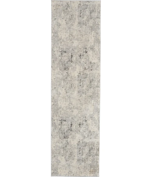 Nourison Rustic Textures Runner Area Rug RUS07-Grey/Beige
