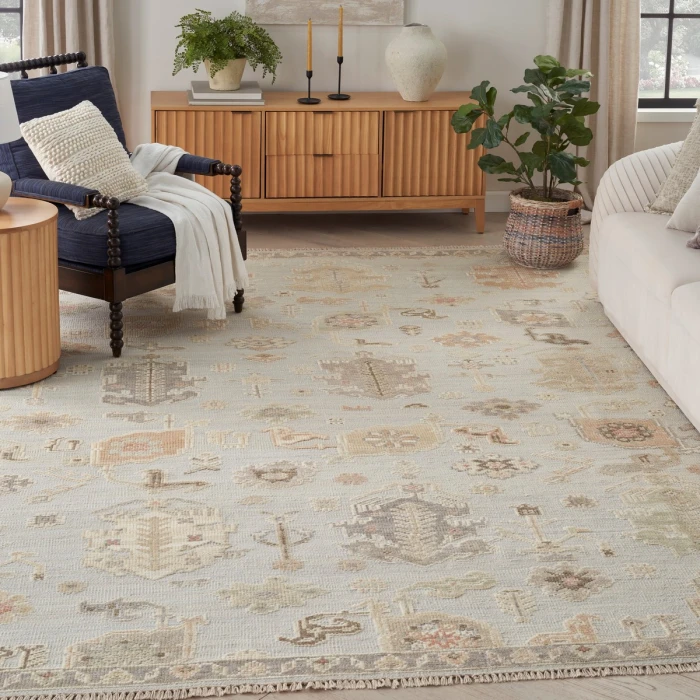 Nourison Whispers Light Blue WHP03 8 ft. X 10 ft. Rect. Rug