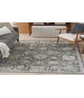 Nourison Oushak Home Charcoal OUS01 4 ft. 1 in. X 5 ft. 11 in. Rectangle Rug