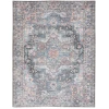 Nourison Home New Concept Washables SR101 Light Blue Multicolr 7 ft. 10 in. X 9 ft. 10 in. Area Rug