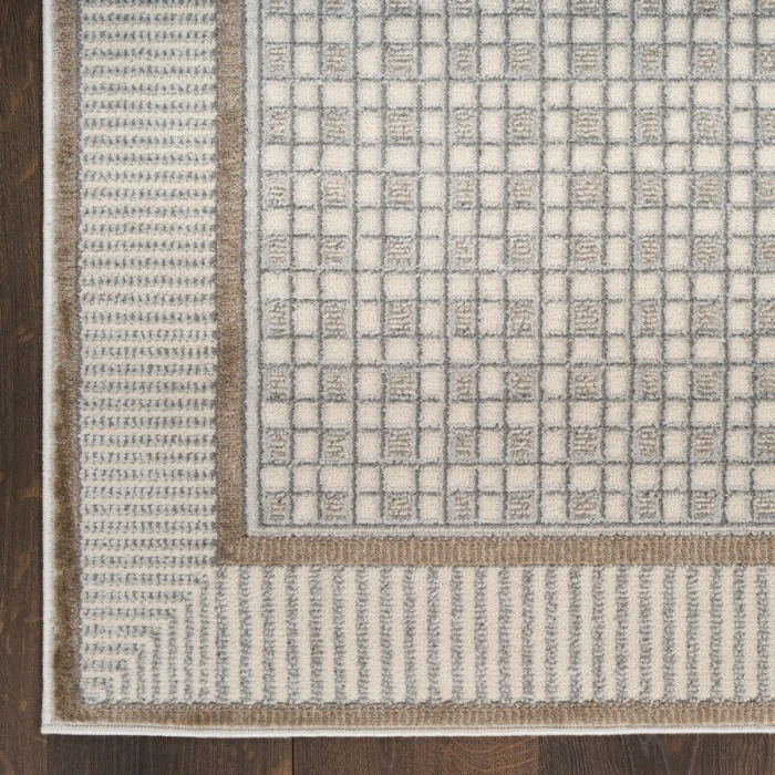 Nourison Home Nordic Ivory Grey NRC03 2 ft. X 6 ft. Rectangle Rug