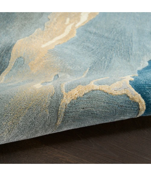 Nourison Prismatic Blue Multicolor PRS40 9 ft. X 12 ft. Rect. Rug