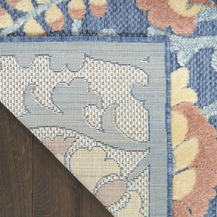 Nourison Aloha Blue Rose ALH17 2 ft. 8 in. X 4 ft. Rect. Rug