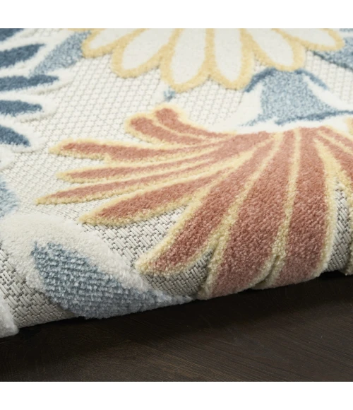 Nourison Aloha Ivory Rose ALH33 9 ft. X 12 ft. Rect. Rug