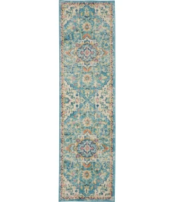 Nourison Home Passion PSN25 Ivory Light Blue 1 ft. 10 in. X 6 ft. Area Rug