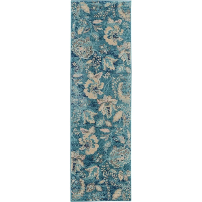 Nourison Tranquil Runner Area Rug TRA02-Turquoise
