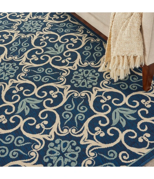 Nourison Caribbean Area Rug CRB02-Navy