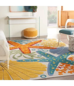 Nourison Home Aloha ALH24 Multicolor 7 ft. X 10 ft. Area Rug