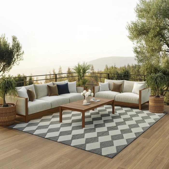 Nourison Positano Charcoal POS04 12ft. x 15ft. Rect. Rug