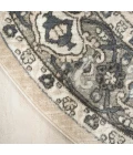 Nourison Quarry Ivory Blue QUA05 8 ft. X Round Rug