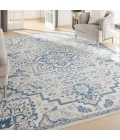 Nourison Elation Area Rug ETN10 Ivory Blue 7'10" x 9'10"