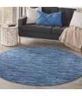 Nourison Essentials Navy Blue Area Rug NRE01-Navy Blue