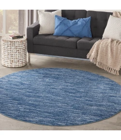 Nourison Home Nourison Essentials NRE01 Navy Blue 6 ft. Round Area Rug