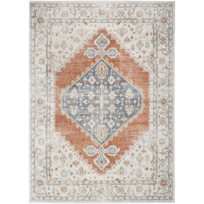Nourison Astra Machine Washable Area Rug ASW11 Grey/Multi
