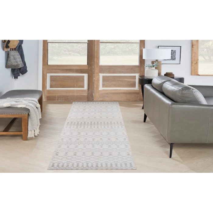 Nourison Astra Machine Washable Ivory ASW10 2 ft. X 6 ft. Rectangle Rug