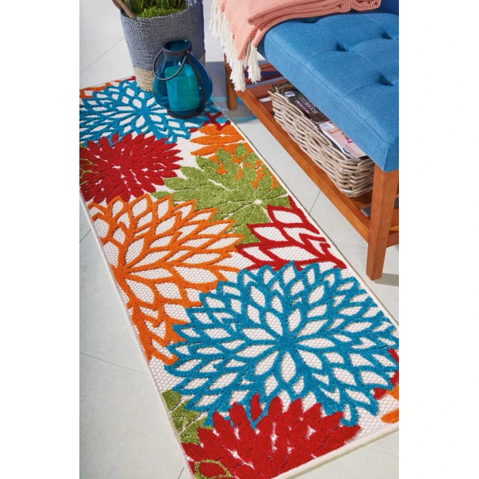 Nourison Aloha Runner Area Rug ALH05-Green