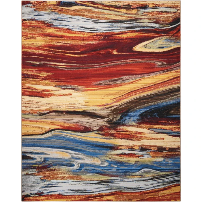 Nourison Chroma Area Rug CRM04-Lava Flow