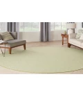 Nourison Courtyard Ivory Green COU01 8 ft. Round Rug
