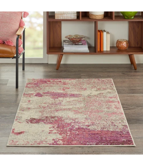 Nourison Celestial Area Rug CES02-Ivory/Pink